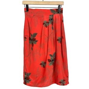 Vintage Paul Stanley Women’s Silk Floral Midi Skirt